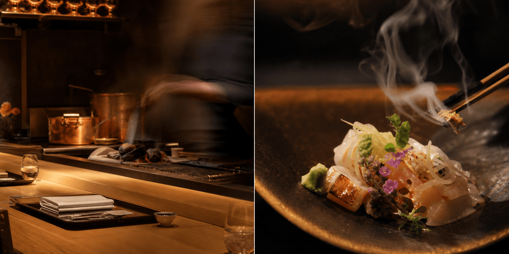 Editorial open-counter kappo atmosphere
